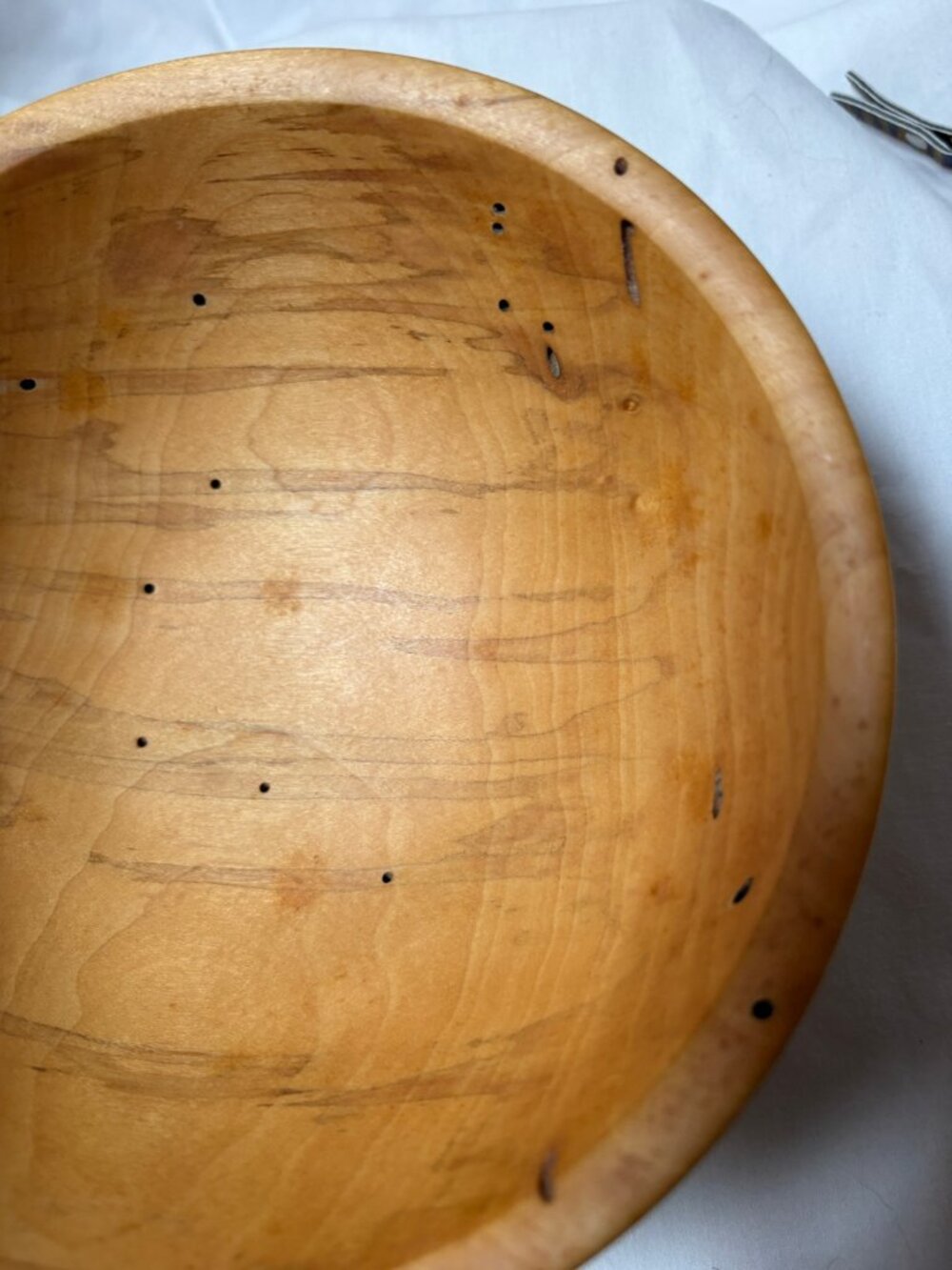 Warren Carpenter Ambrosia Box Elder Bowl • Signed • Hand‑Turned Art - Picture 4 of 9